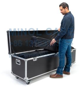 Wholesale Aluminum Fireproof Plywood Utility Flight Case With Wheels Latches Road from china suppliers