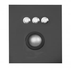 Wholesale Waterproof Black Stainless Steel Trackball Pointing Device ESD Safe Operation from china suppliers