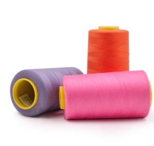 Wholesale 100 Polyester Sewing Thread , Spun Polyester Yarn For Sewing Thread 40/2 from china suppliers