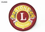 Club Souvenir Embroidered Badge Patches Lion Logo Cotton Fabric