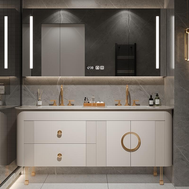 High End Professional Custom Bathroom Vanity Cabinet Set with Sink Modern Design Style