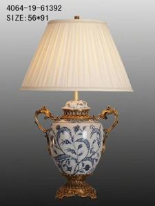 Wholesale Trophy Shape Porcelain 56cm X 91cm Decorative Table Lamp from china suppliers