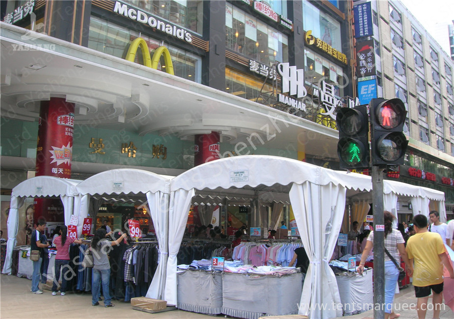 4x9M Arc Shape Outdoor Event Tent Transparent PVC Windows Waterproof