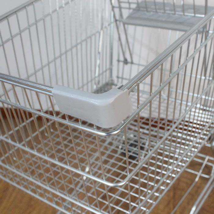 125L Retail High Capacity Escalator Asian Type Steel Metal Shopping Trolley