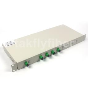 Wholesale 1U 19&quot; Rack Mount 1x4 PLC Splitter / Fiber Optic Coupler from china suppliers