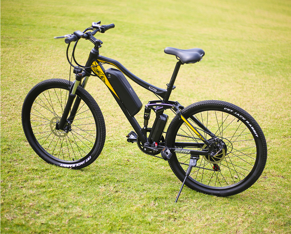 Full Suspension Rear Hub Motor Electric Bicycle 48V 17Ah 500W 27.5 Inch Wheel Size