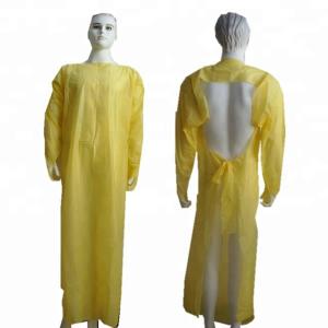 Wholesale Plastic Surgical Cpe Disposable Protective Gowns With Sleeves from china suppliers