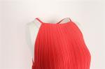 100% Polyester Utility Gilet Vest Red Ladies Sleeveless Tops