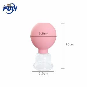 Wholesale 2 Pcs Different Size Anti-Aging Therapy Massage Anti Cellulite Silicone Vacuum Facial Suction Cupping Cup from china suppliers