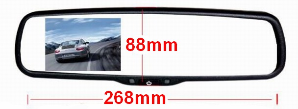 Ouchuangbo 3.5 inch digital screen Rear view mirror 960*240 automatic signal detection OCB-RV352