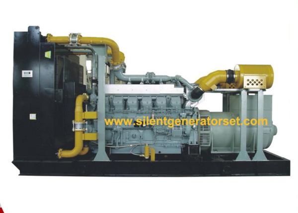 1500RPM 50HZ MITSUBISHI Diesel Generator Set , 800KW / 1000KVA OPEN TYPE S12H