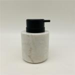 Nature Mable Accessories Set Round Shape With Kalala White Marble Hand Soap