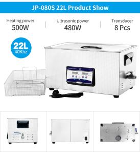 Wholesale ROHS Benchtop Ultrasonic Cleaner 480W 20L For Filter Screen from china suppliers