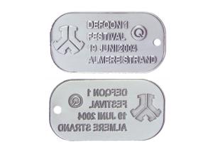 Wholesale Custom Aluminum, Stainless Steel, Pewter Man - Woman Stamped Personalised Dog Tags from china suppliers