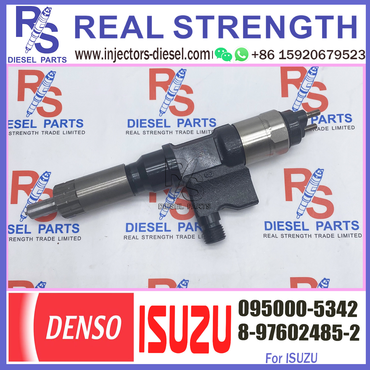 Diesel Common Rail Fuel Injector 8-97602485- 6 8976024856 095000-5342 For ISUZU 4HK1/6HK1