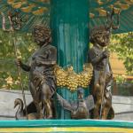 Bronze Garden Fountains Statues French La Fontaine Des Fleuves Metal Water