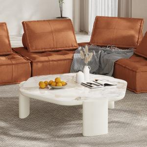 Wholesale Marble Countertop Round Rock Coffee Table Customize Color from china suppliers