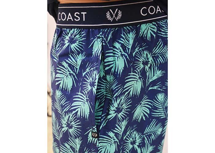 Cotton Jersey Men's Round Neck Pajamas / Mens T Shirt And Woven Shorts Pyjamas With Side Pockets