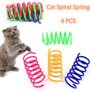 Wholesale Best Interactive Plastic Cat Spiral Spring For Swatting, Biting, Hunting Kitten Toys from china suppliers