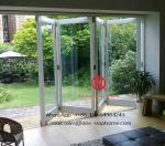 luxury hotel front door,Exterior Waterproof Glass Bifold Aluminum Folding Door