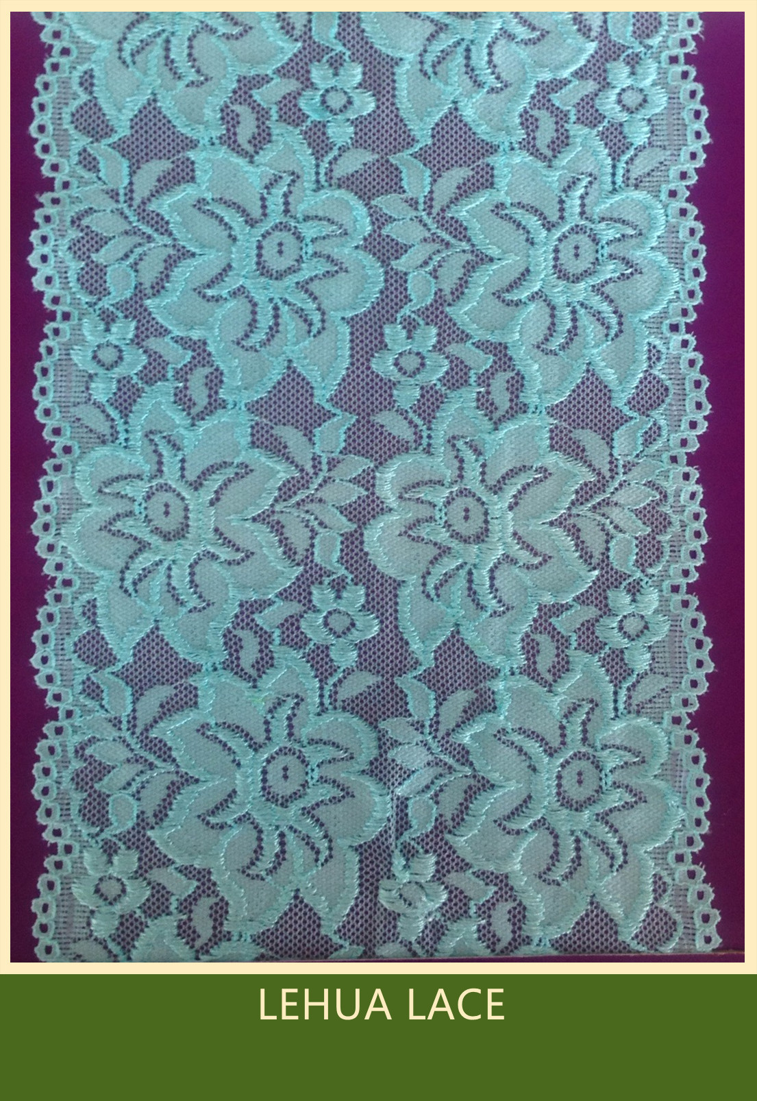 Hot Selling and nice quality Nylon Spandex Stretchy Brazil Lace from China