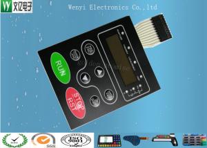 China Embossing Backlight Membrane Switch 0.18Mm PET PC Overlay Female on sale
