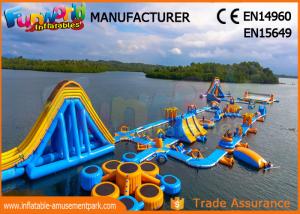 Wholesale High Durability Floating Inflatable Water Park Blue And Yellow Color from china suppliers