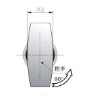 Meigu MS313-2-B Zinc alloy Latch door handle lock Truck tool box lock cabinet