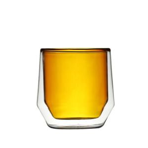 Wholesale Double Wall Thermos Glass Coffee Cup Hand Blown Borosilicate Glass Material from china suppliers