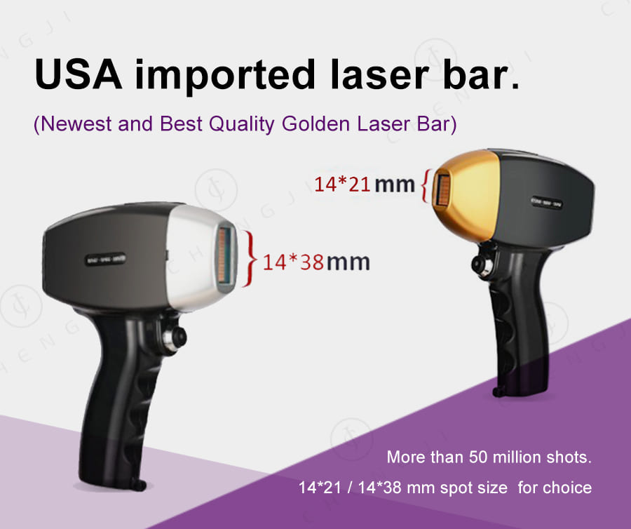 Cosmetology Diode Laser Hair Removal Machine 1000W Salon Laser Hair Removal Machine High Frequency