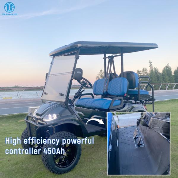 4 Seater Golf Cart Key Less 60V 5KW PMSM System Electric Golf Buggy Scooter