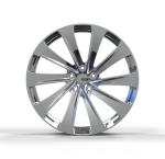 Mirror Polish Hyper Black Custom Forged Wheels 19x8 5x112 For Volkswagen