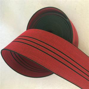 Wholesale 50mm High Tenacity Outdoor Furniture Webbing Red With 3 Black Lines from china suppliers