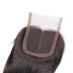 Natural Color Virgin Indian Straight Lace Closure With Hair Bundles Looks