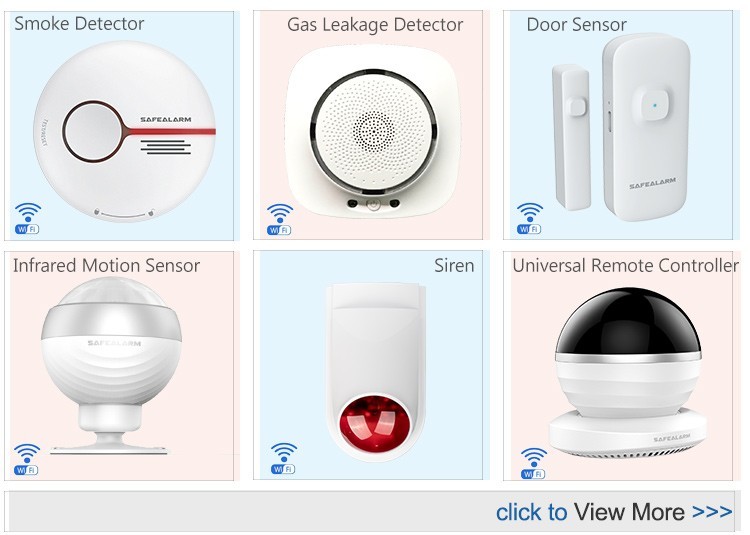 Tuya App Control Photoelectric Optical WIFI Smart Smoke Detector For Home Security