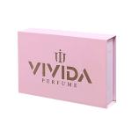 Custom Logo Print Magnetic Book Shape Gift Box for Cologne Perfume and Cosmetics