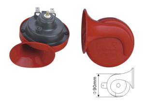 Wholesale EST1001H 12V/24V Red Snail Shape Car Horn Truck Electric Vehicle Horn 100-115DB Dia 90mm 3.7A from china suppliers