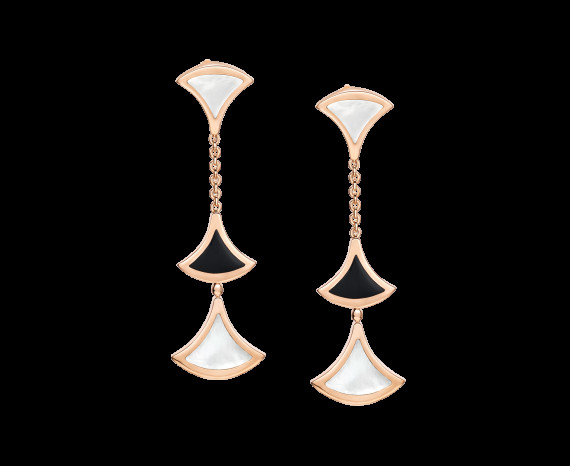 full Diamonds earrings in 18 kt pink gold or yellow gold