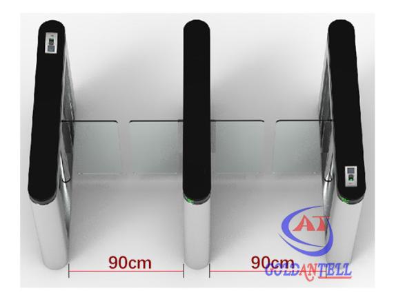 Wide Lane Pedestrian Swing Gate , Automatic DC Entrance Barrier Gate Office