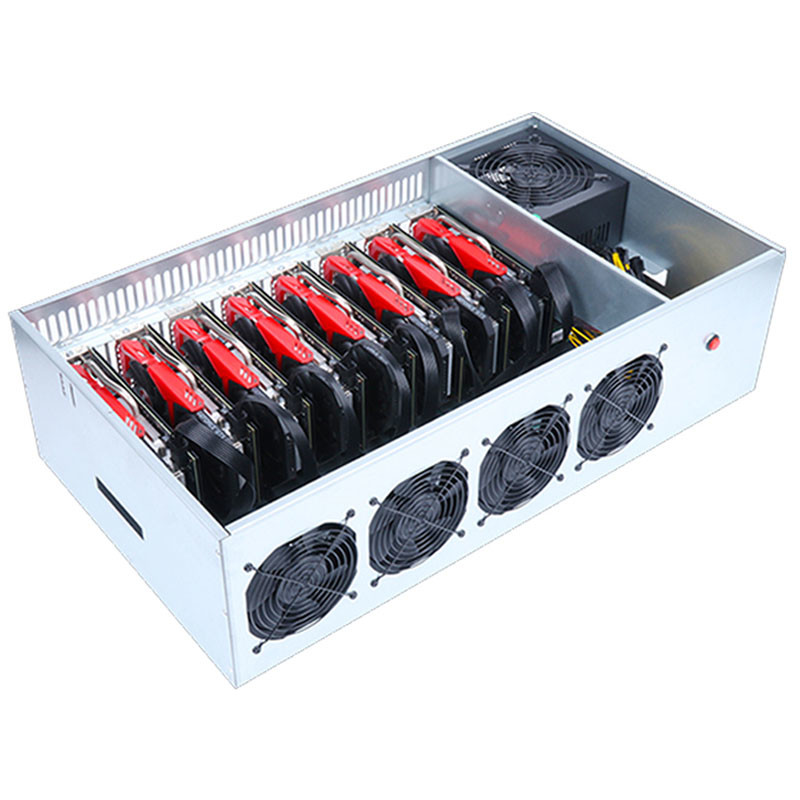 8 GPU 2000W Ethereum Mining Device B85 CPU SSD RAM PSU 3060 3060ti 3070 3080