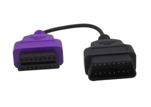Wholesale OBD2 OBDII 16 Pin J1962 Purple Male to Female Extension Round Cable from china suppliers