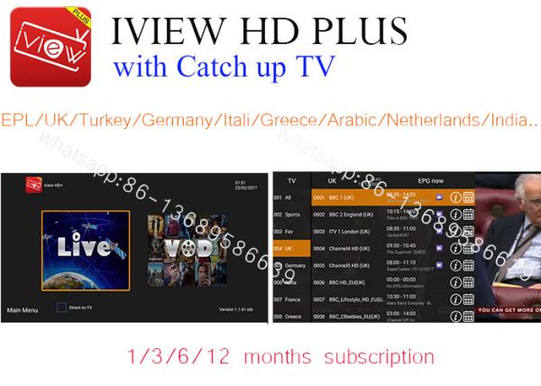 free test 3 days iview HD Plus APK watch UK,DE,Italia,France,Greece Turkey