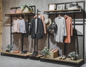 Wholesale Commercial Clothing Display Racks Hanging Iron Display Shelf 30*40*1.6mm from china suppliers