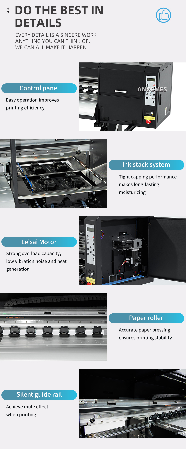 Digital printing Automatic Inkjet Printers with Multicolor printhead and Hoson motherboard