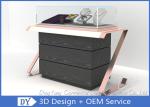 Smart Fashionable Glass Jewelry Store Counter With Wood Storage 1200 X 550 X