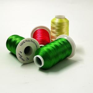 Wholesale 120D/2 1000M Polyester Embroidery Thread , Small bobbins Metallic Embroidery Yarn from china suppliers