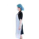 Disposable PE 70x110CM Blue/White Protect Safety Plastic Apron Roll Waterproof