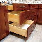 Spacious Kitchen Cabinets Set with American Style Wooden Design and MDF Door
