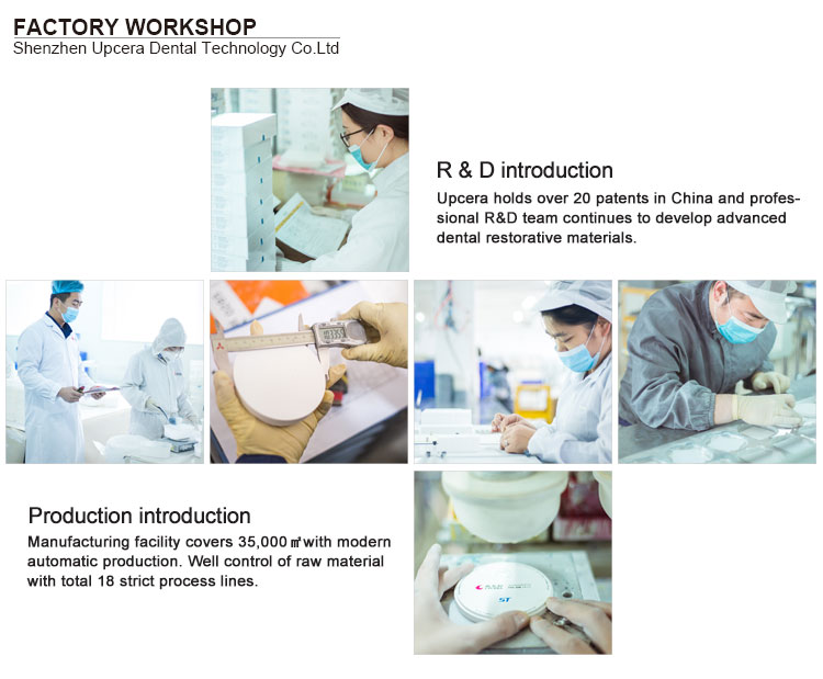 D98 Open System Zirconia Blocks Upcera 4D Explore