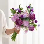 Wholesale Artificial Rose Flowers Bouquets Silk Wedding Flowers Bouquets for